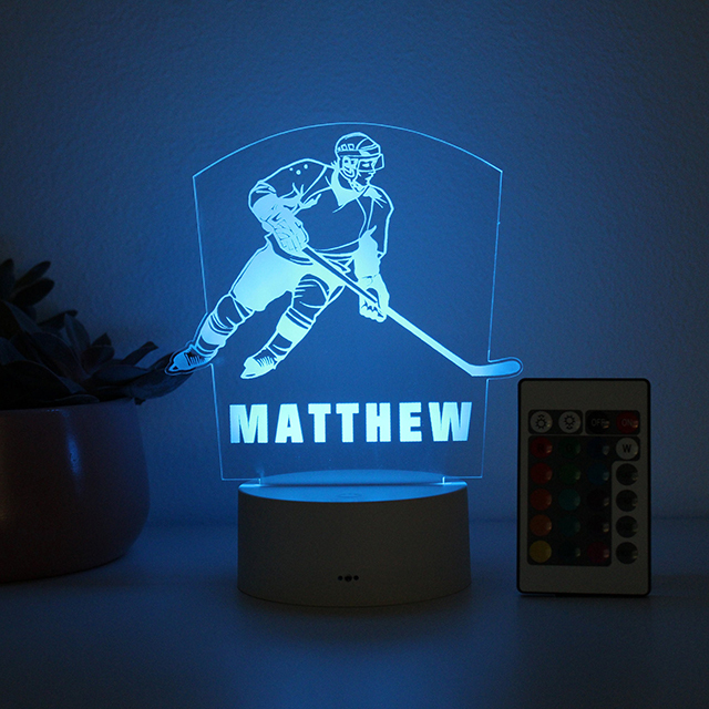 Hockey Player, Night Light
