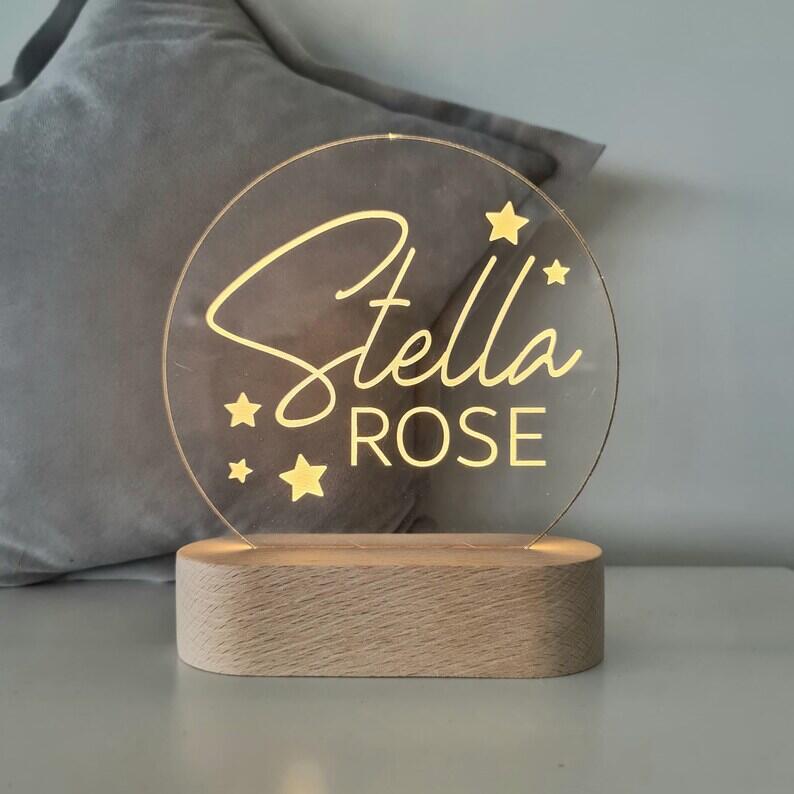 Personalised Name Children's Night Light