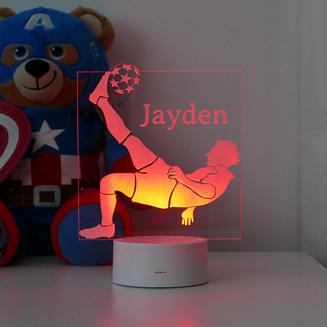 Personalised Football Night Light