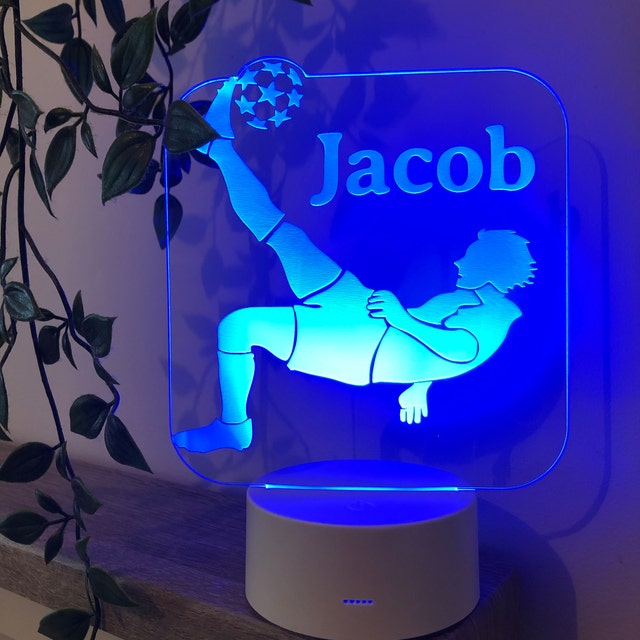 Personalised Football Night Light