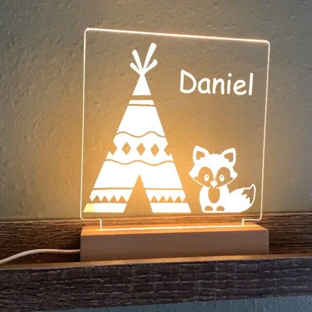 Woodland Baby Fox, Childs Night Light