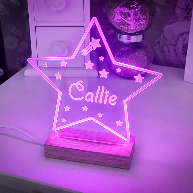 Personalised Star Night Light-7 colors