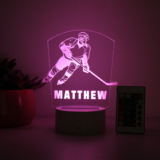 Hockey Player, Night Light