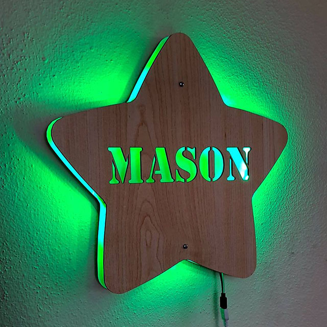 Children's room night light, personalized gift for children