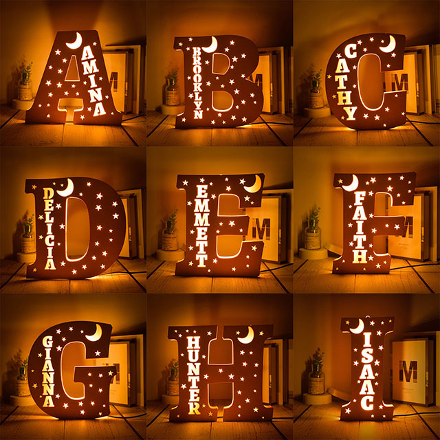 ✨Personalized Alphabet Night Lights, Gifts for Boys and Girls