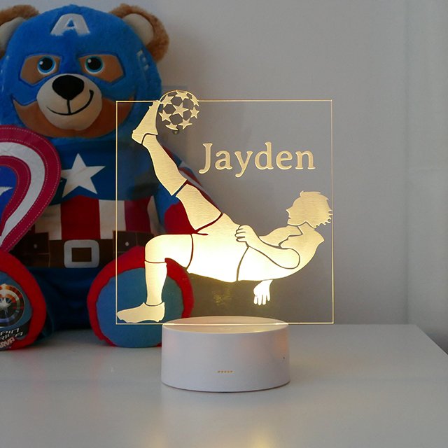 Personalised Football Night Light