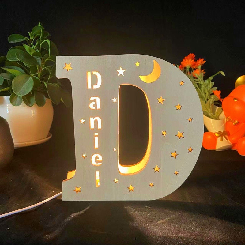 ✨Personalized Alphabet Night Lights, Gifts for Boys and Girls