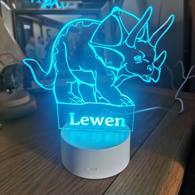 Personalised Dinosaur Night Light