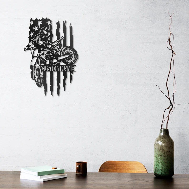 Custom Motorcycle Metal Logo