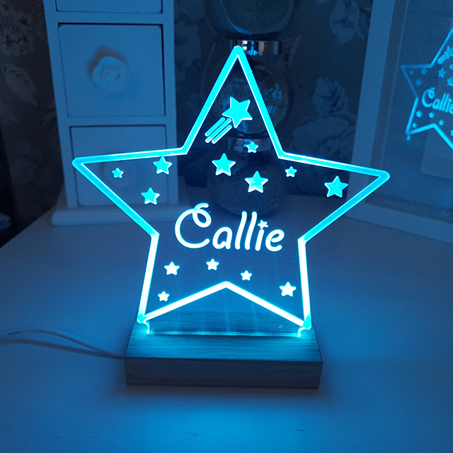 Personalised Star Night Light-7 colors