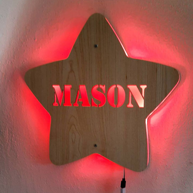 Children's room night light, personalized gift for children