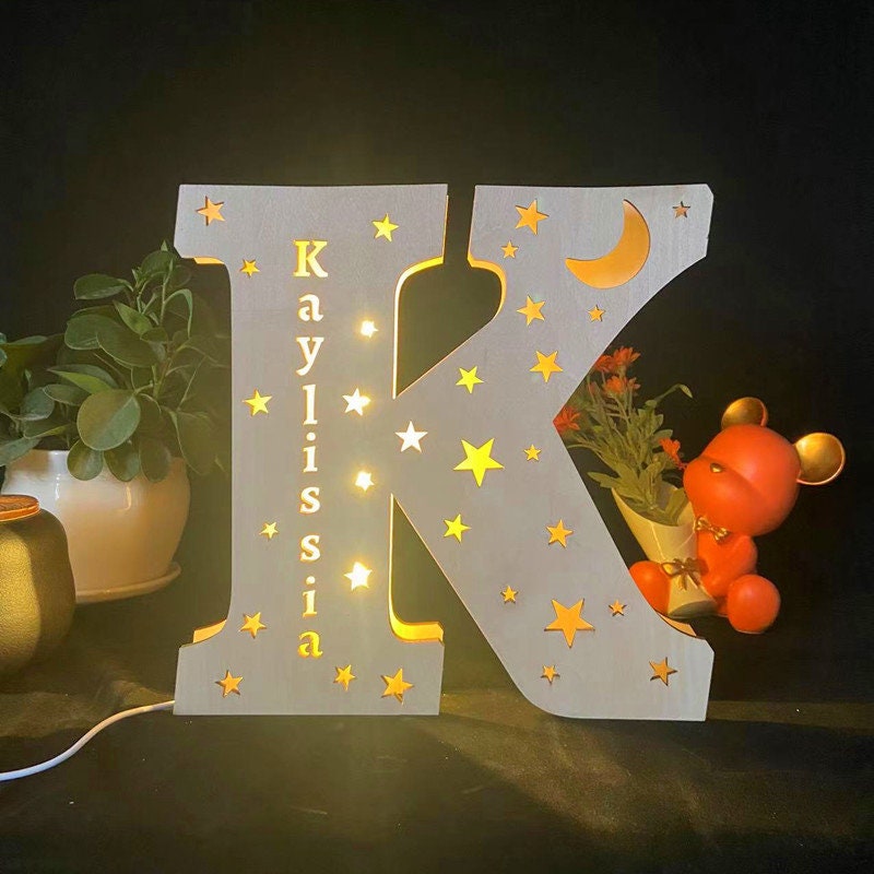 ✨Personalized Alphabet Night Lights, Gifts for Boys and Girls