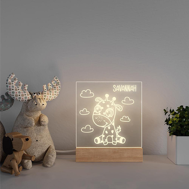 Giraffe - Personalized Night Light