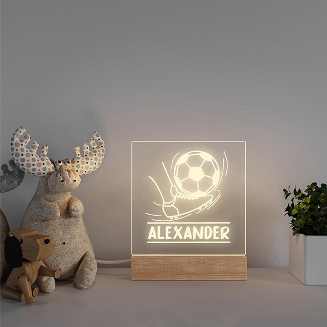 Soccer Ball - Personalized Night Light