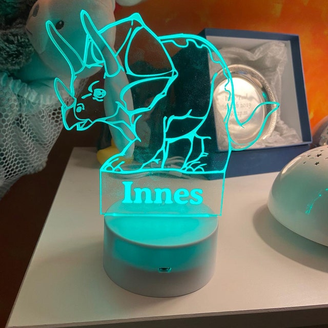 Personalised Dinosaur Night Light