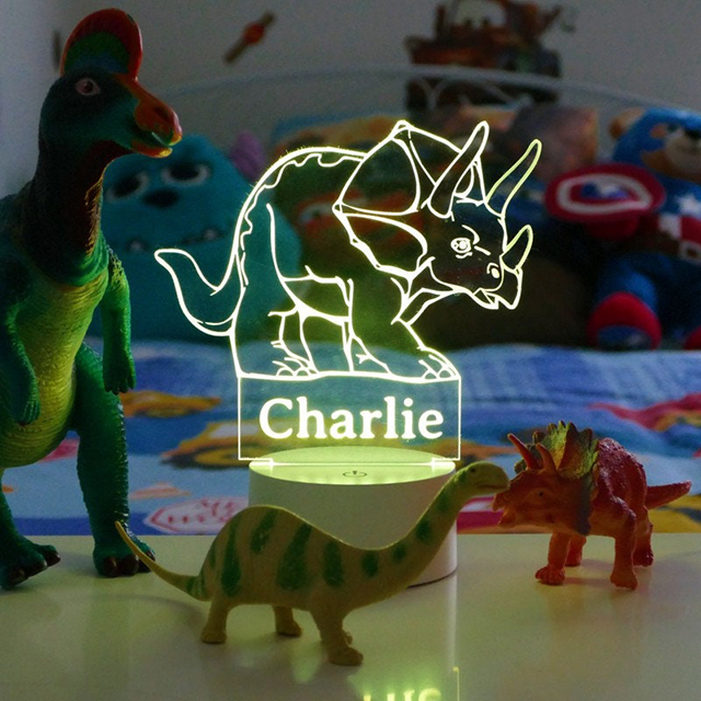 Personalised Dinosaur Night Light
