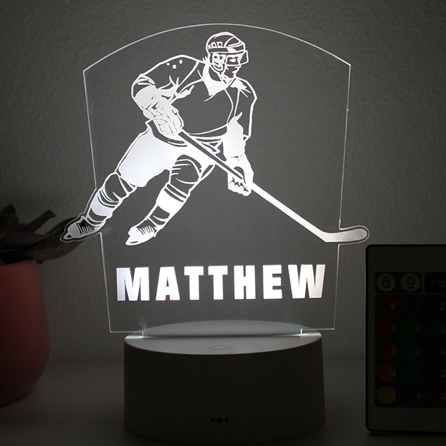 Hockey Player, Night Light