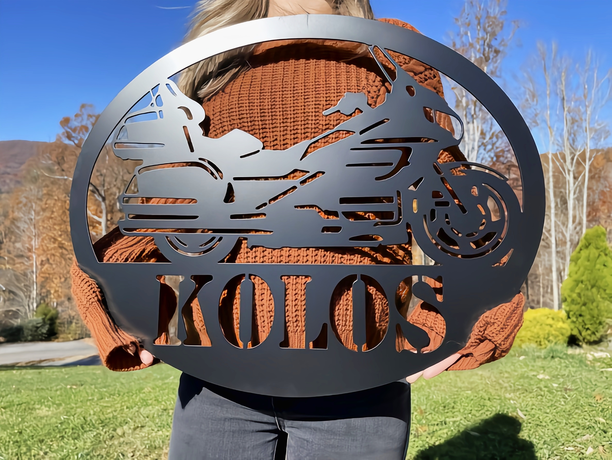💝【BUY 2 Free Shipping】💝Custom Name Sign For Motorcycle Lovers -  Motorcycle Metal Sign