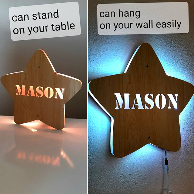 Children's room night light, personalized gift for children