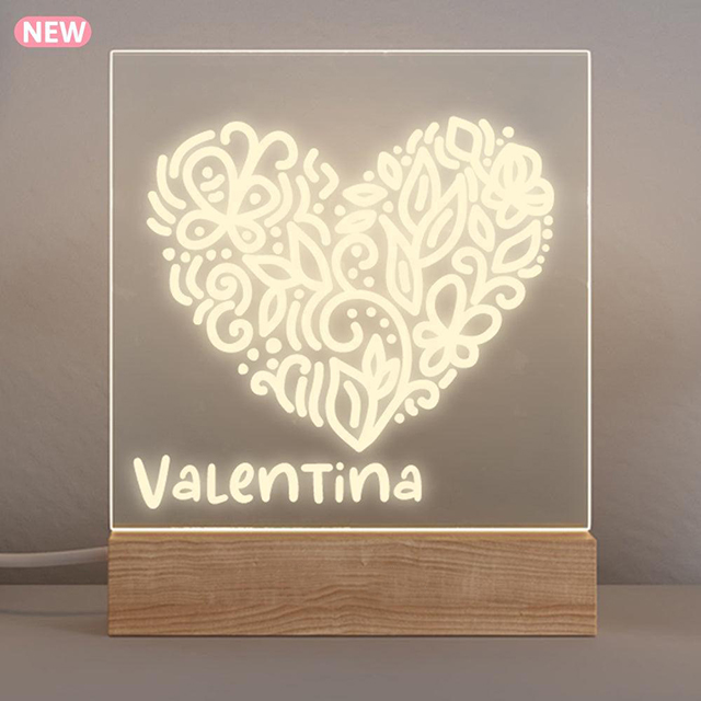 Love Heart - Personalized Night Light