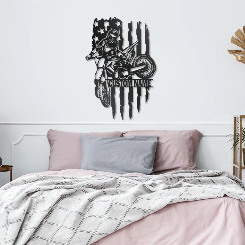 Custom Motorcycle Metal Logo