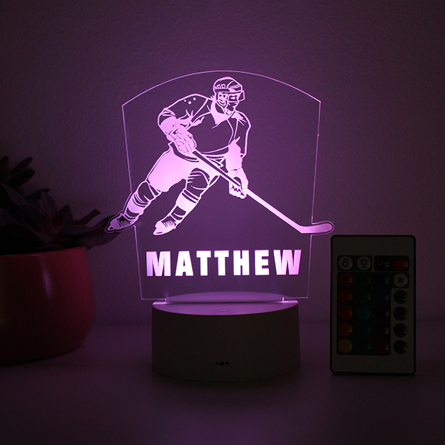 Hockey Player, Night Light