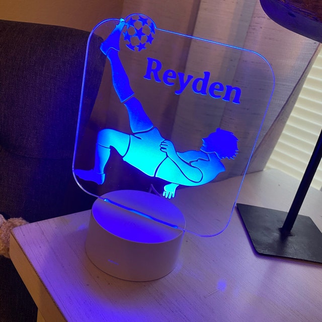 Personalised Football Night Light