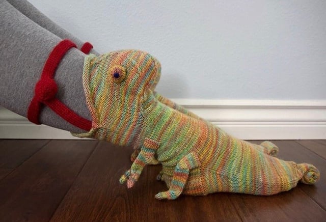 Hot Sale- 3D Knit Crocodile Socks