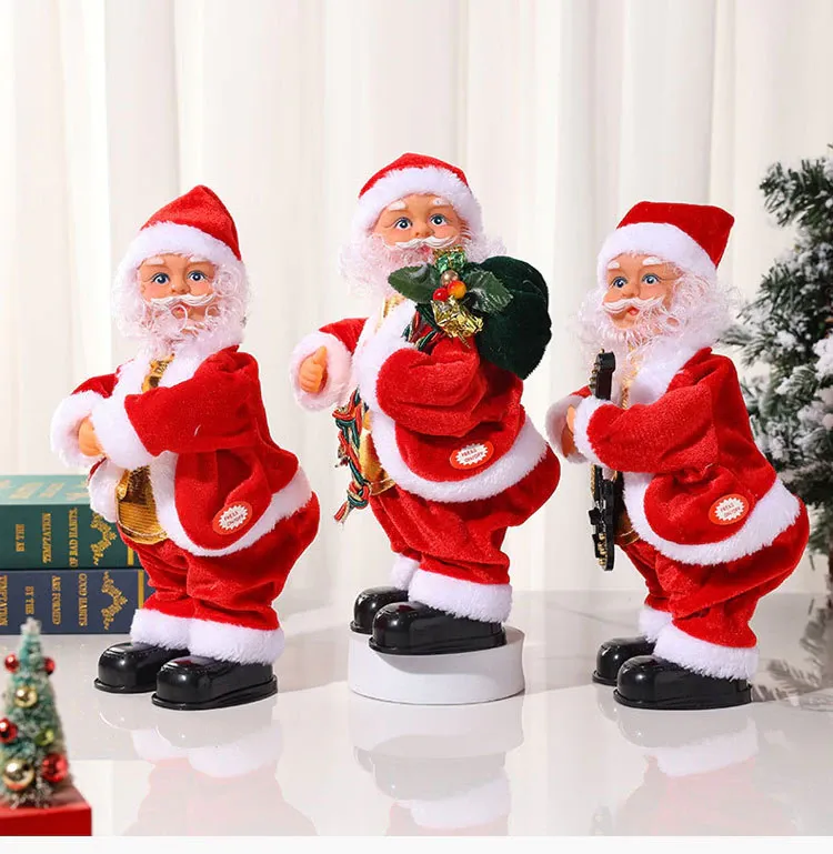 Christmas Electric Musical Hip Dancing Santa Claus Doll Toys