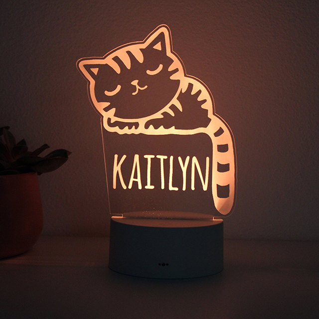 Sleeping Kitty Night Light