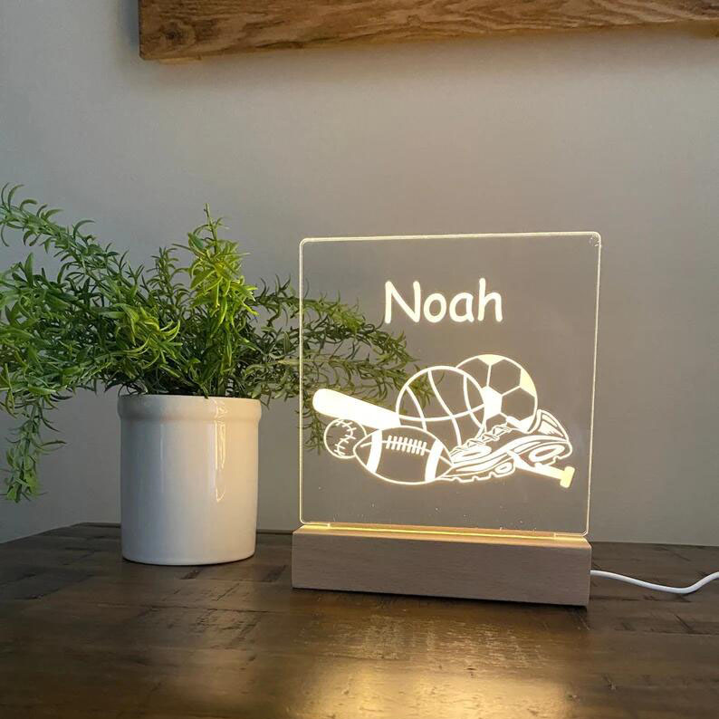 Sports Night Light/Children's Room Gift