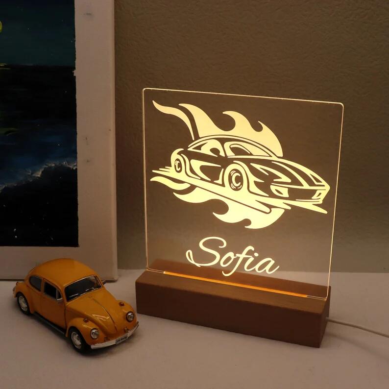 Personalized Car Night Light
