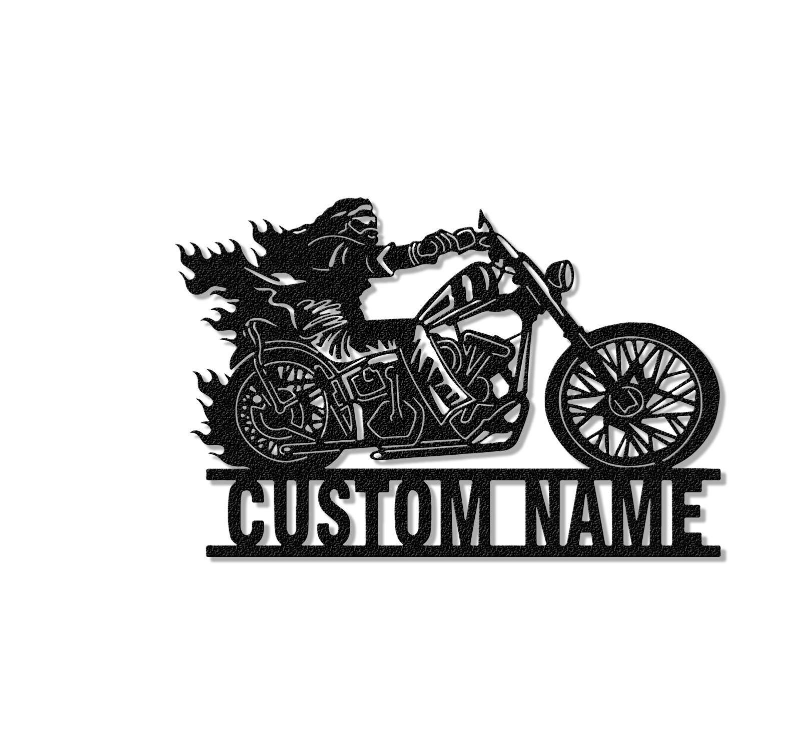 Custom Name Sign For Motorcycle Lovers