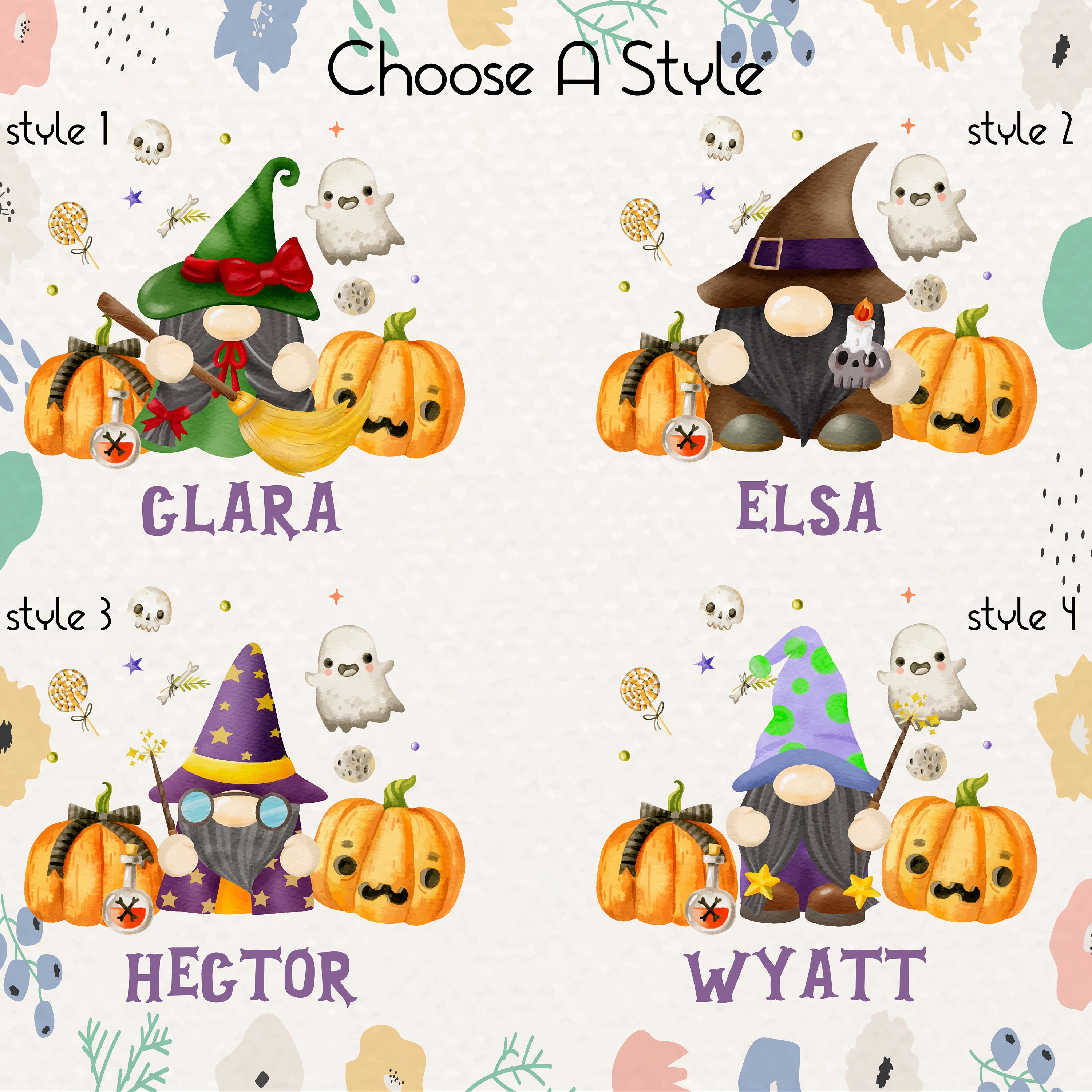 Gnome Pumpkin Night Light, Personalized Halloween Gifts