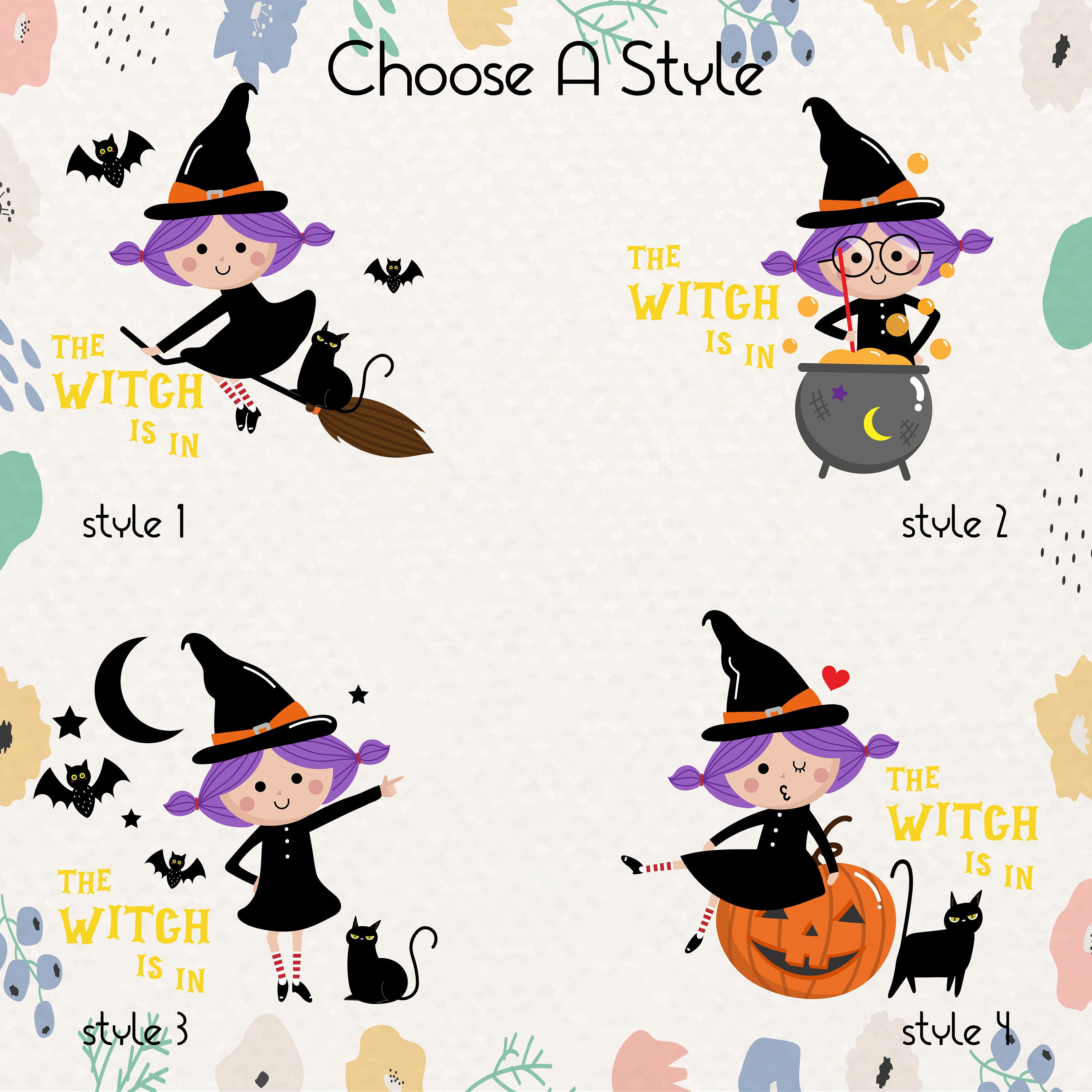 Halloween Witch Custom Name Night Light,Halloween Gift for Kids