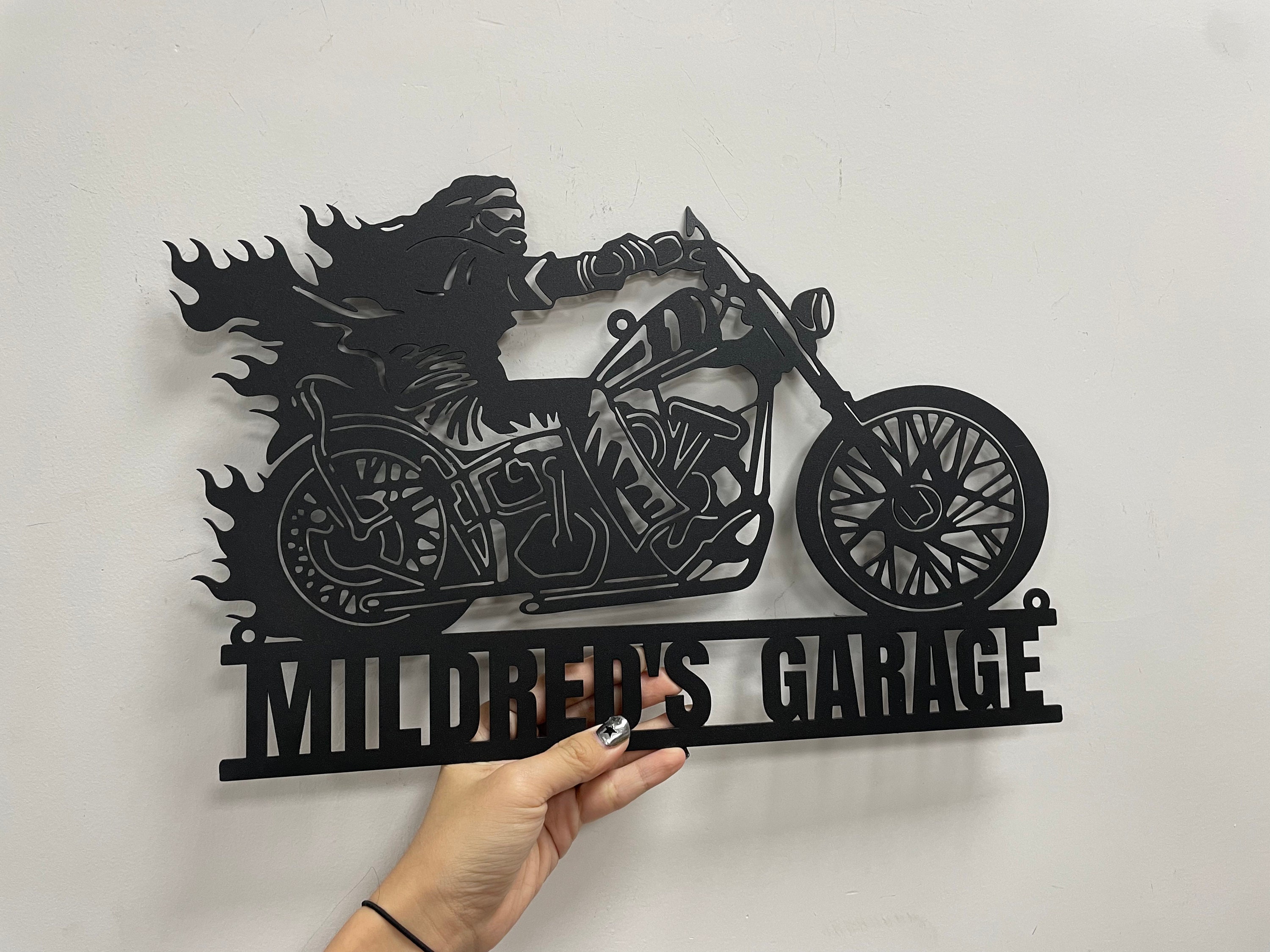 Custom Name Sign For Motorcycle Lovers