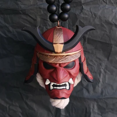 🔥Hot Sale🎉2023 Handcrafted Samurai Helmet Pendant