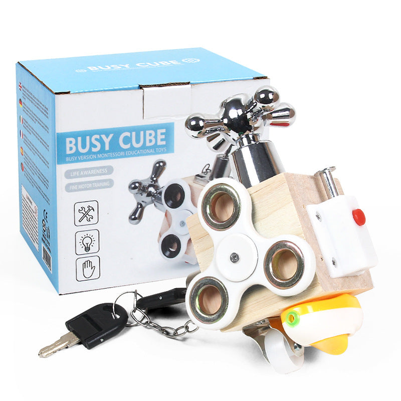 👨‍🎓Develop Brain-Montessori Busy Cube