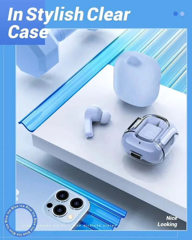 STDEND™ - Bluetooth Headphones Crystal Earbuds (Works with iPhone &amp; Android)