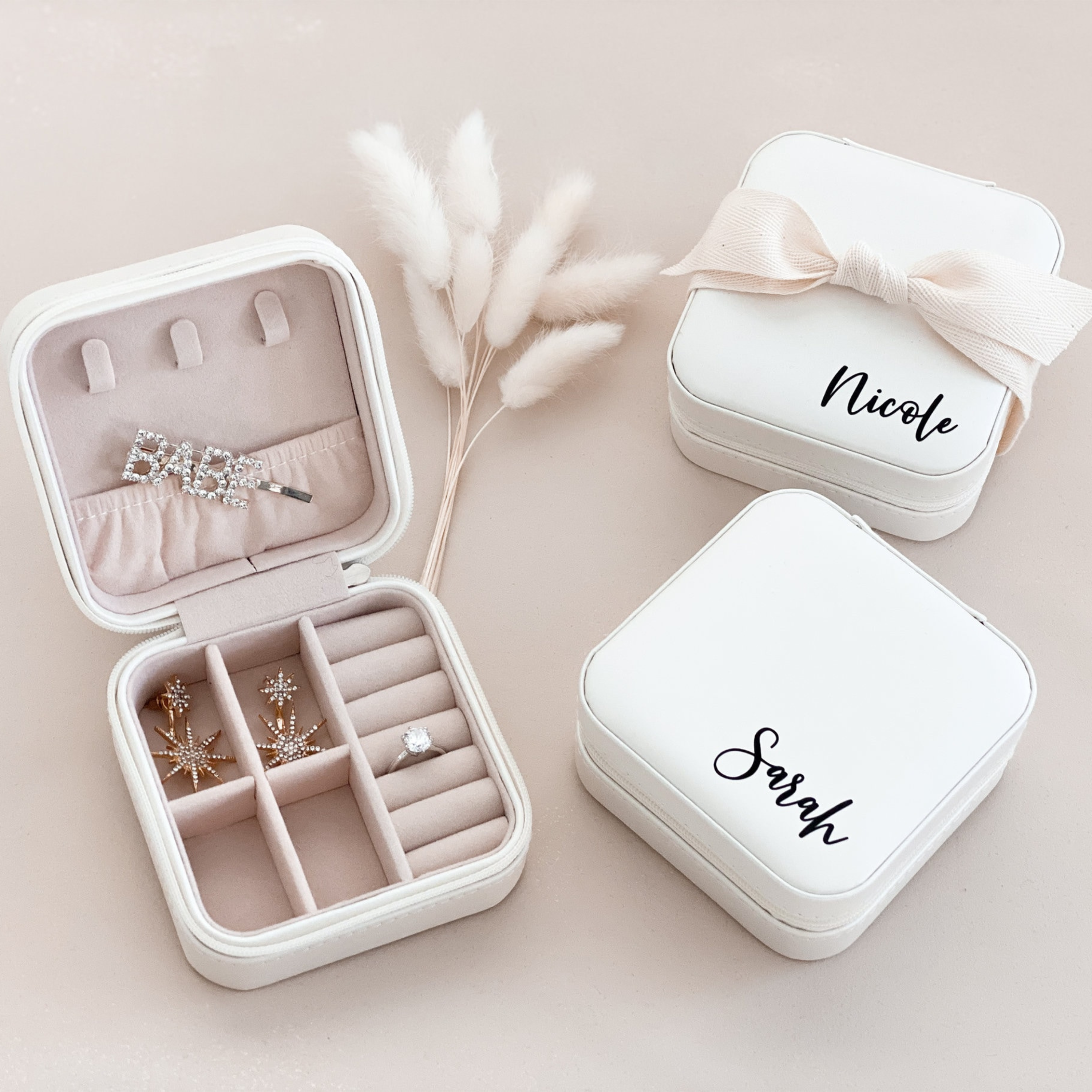 Personalized Wedding Jewelry Box for Unique & Love | JNSBag02