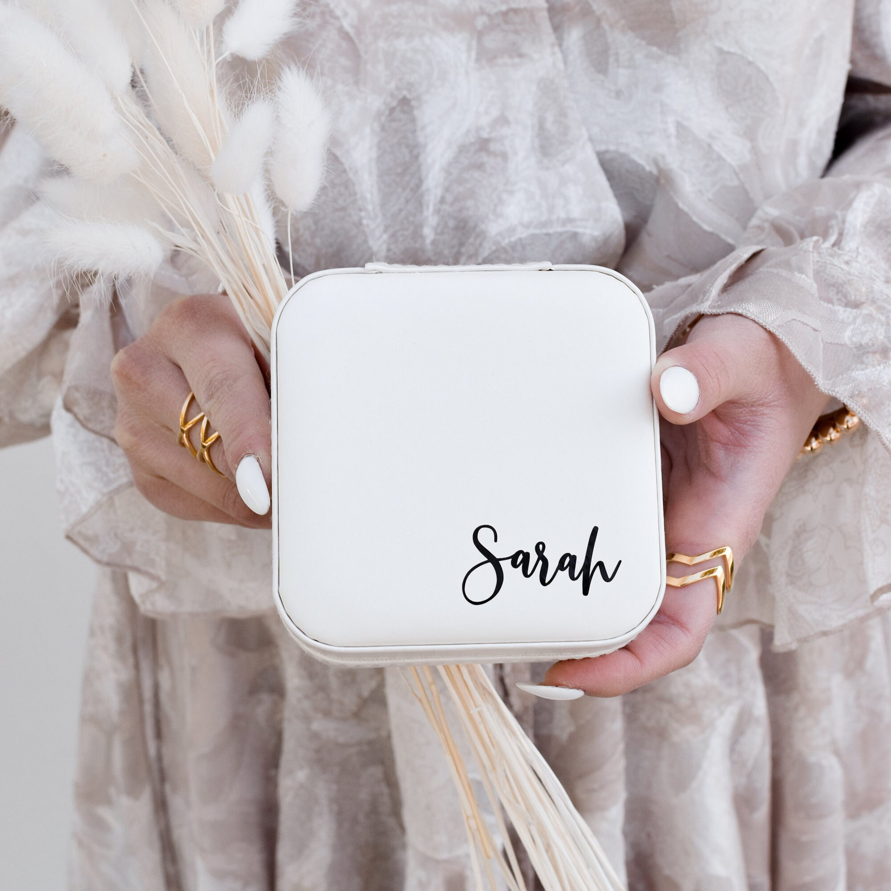 Personalized Wedding Jewelry Box for Unique & Love | JNSBag02