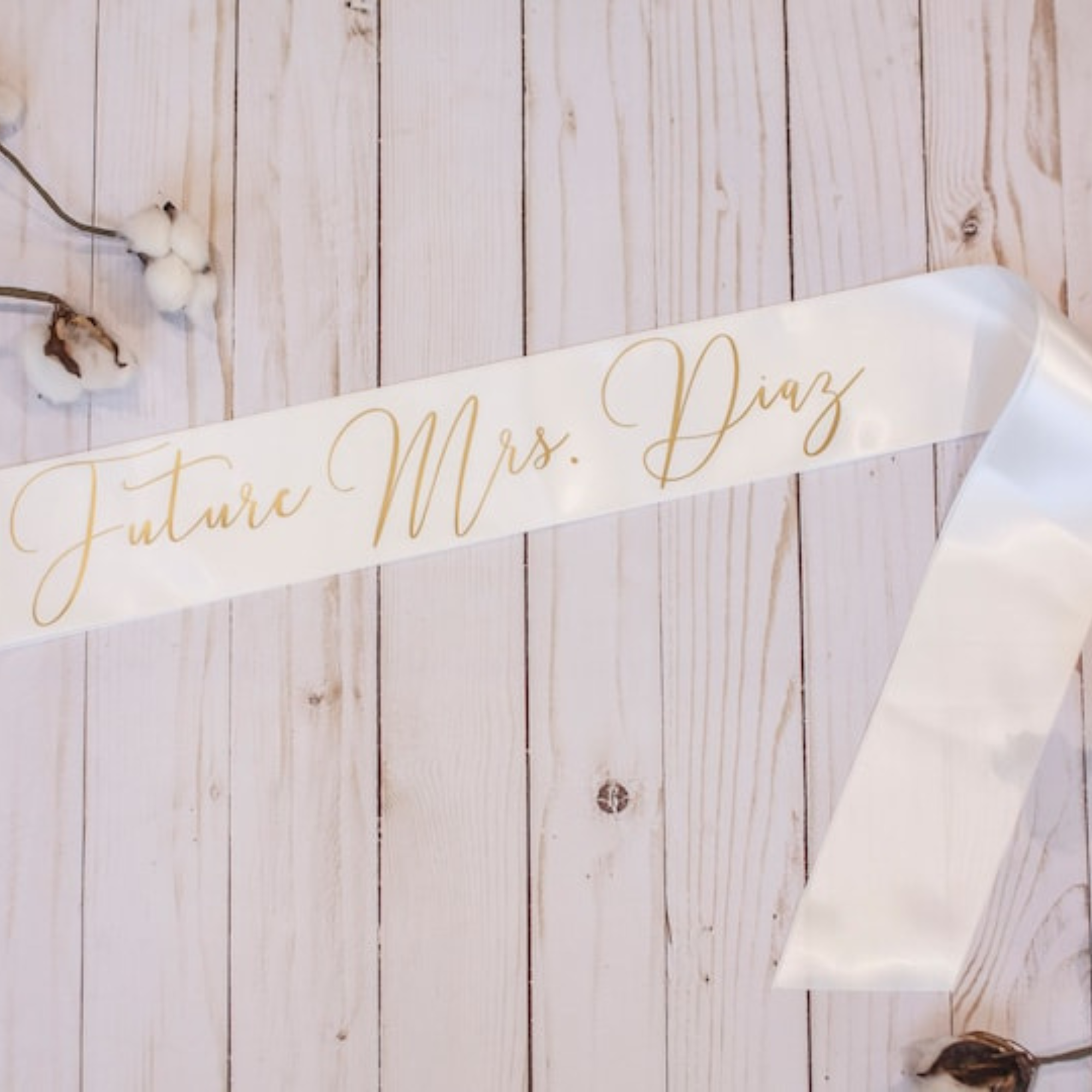 Personalized Wedding Bride/Bridesmaid Sash for Unique & Love | JNSCloth03