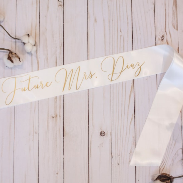 Personalized Wedding Bride/Bridesmaid Sash for Unique & Love | JNSCloth03
