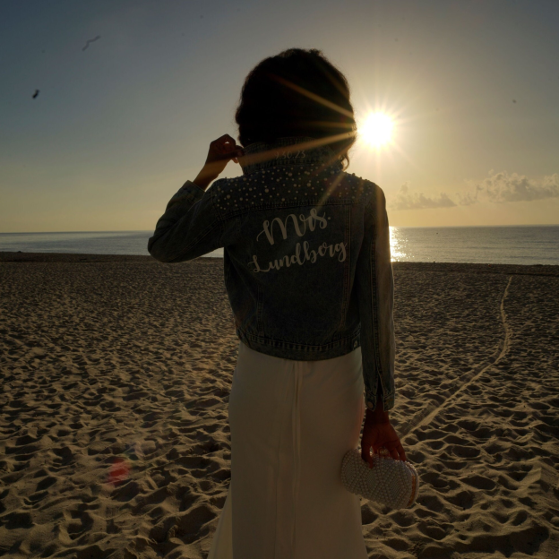Personalized Wedding Denim Jacket | JNSCloth08