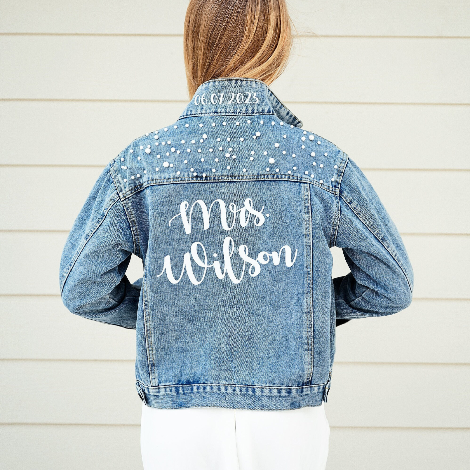 Personalized Wedding Denim Jacket | JNSCloth08