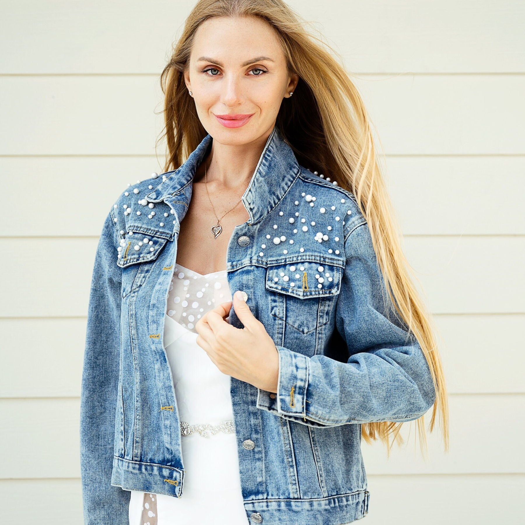 Personalized Wedding Denim Jacket | JNSCloth08