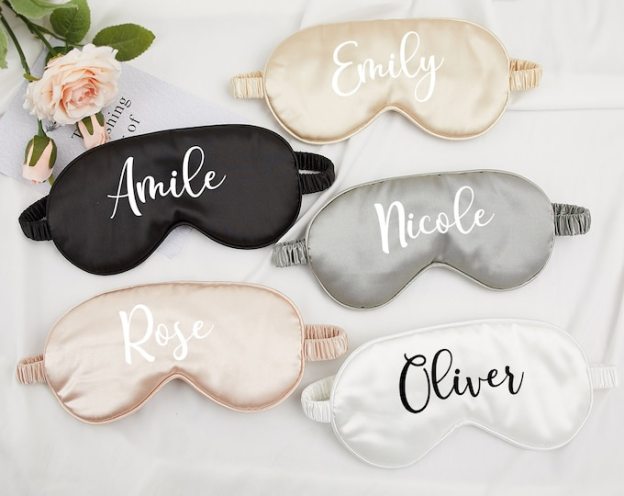 Personalized Wedding Bride/Bridesmaid Eye Masks for Unique & Love | JNSCloth02