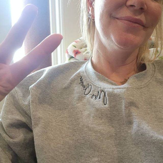 Personalized Mrs. Embroidered Sweatshirt for Unique & Love | JNSCloth07