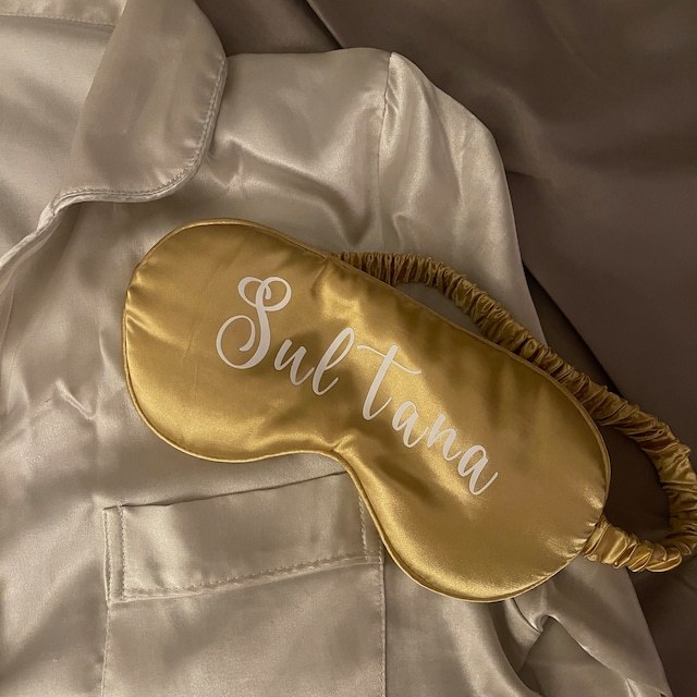 Personalized Wedding Bride/Bridesmaid Eye Masks for Unique & Love | JNSCloth02