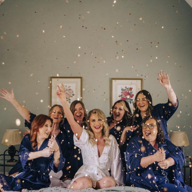 Personalized Wedding Bride/Bridesmaid Robes for Unique & Love | JNSCloth04